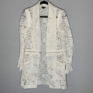 Marciano off white lace zip jacket M